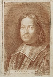 费马的彼得肖像（1601-1665），来自Alexandre Saverien的数学家的历史，18世纪中叶 作者 法语学校