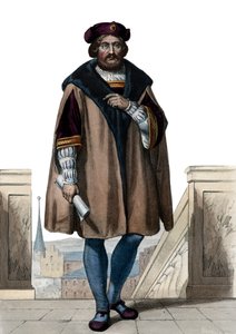 Pierre de Ronsard（1524-1585）的肖像，法国诗人。 作者 法语学校