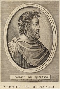 Pierre de Ronsard的肖像 作者 法语学校