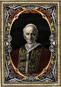 教皇莱昂十三世的画像（Leo XIII, Giacchino Pecci 作者 法语学校