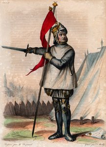 被称为Guiscard（1015-1085），普利亚公爵和卡拉布里亚的Robert de Hauteville的肖像。 作者 法语学校