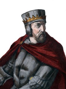 Simon IV de Montfort的肖像，莱斯特第5伯爵（1150-1218），法国贵族。 作者 法语学校