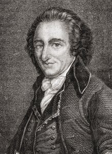 Thomas Paine的肖像（1737-1809）（雕刻） 作者 法语学校