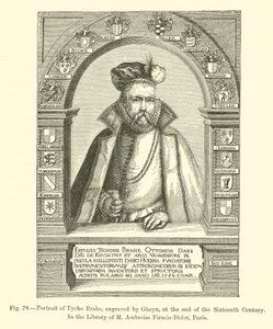 Portrait of Tycho Brahe, engraved by Gheyn, at the end of the Sixteenth Century (engraving) 作者 法语学校