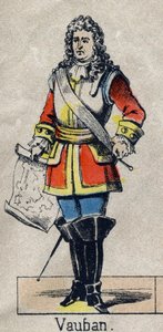 Vauban Sebastien the Prestre（1633-1707）的肖像，法国的马雷克。19世纪末的埃皮纳尔的图像。私人收藏。 作者 法语学校
