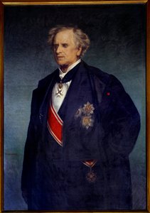 天文学家和政治家乌尔班-勒维里耶（1811-1877）的肖像 19世纪巴黎法国画派贾科莫蒂的绘画，天文台博物馆。 作者 法语学校