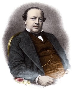 法国律师Charles Alexandre Lachaud (1818-1882)的肖像--19世纪的版画 私人收藏 作者 法语学校