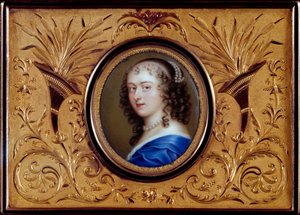 法国作家安妮“尼农”的肖像 Enclos（或 Ninon de Lenclos 或 Ninon de Lanclos 作者 法语学校