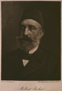 Khedive Tawfik的肖像，来自Georg Moritz Ebers的Legypte（1837-98），1881年（bw雕刻） 作者 法语学校