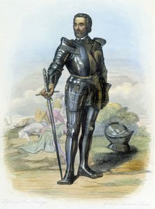 巴亚尔骑士（1475-1524）的肖像--载于 "Le Plutarch francais"，编辑。梅内谢 作者 法语学校