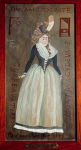 兰巴勒公主（1749-1792）（Marie-Therese Louise de Savoie-Carignan）的肖像，由她的一个刺客绘制。1792年 巴黎，警察总署 作者 法语学校