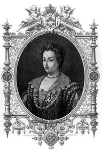 威尼斯人比安卡-卡佩罗（1548 - 1587）的肖像，弗朗索瓦-德-美第奇（Francesco de Medici）的妻子。1862年的雕刻，载于我们的第一批作家的 "世界女王"。在J. G. D. ARMENGAUD的指导下出版的书。 作者 法语学校