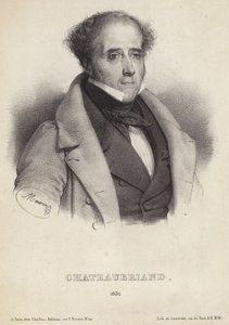 Chateaubriand子爵的画像 作者 法语学校