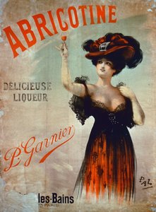 海报广告Abricotine，由P. Garnier，巴黎制作