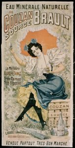 来自Couzan的海报广告Brault Natural Mineral Water