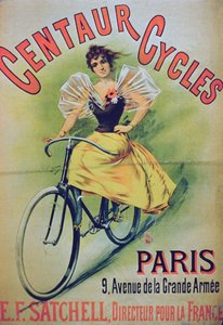海报广告Centaur Cycles，巴黎