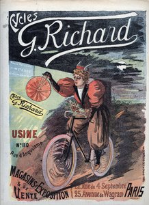 乔治-理查德自行车 "广告海报 1895年巴黎法国学校 作者 法语学校