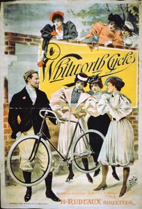 海报广告Whitworth Cycles，巴黎