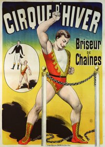 海报在Cirque dHiver广告强人