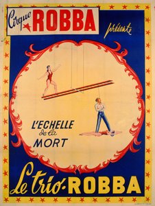 海报在Cirque Robba广告死亡梯子
