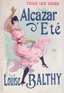 AlcazardEté的海报，由Louise Balthy主演，1893年