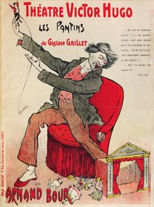 Les Pantins的海报由Gustave Grillet在剧院维克多雨果，19世纪末