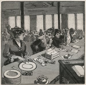 陶器：19世纪法国的瓷器绘画工作室。1880年阿道夫-比塔尔（Adolphe BITARD）在 "Les arts et metiers illustrstres "中的版画。 作者 法语学校