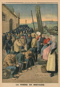 布列塔尼的贫困，1913年1月19日“Le Petit Journal”的封底插图