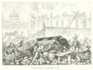 Prise du Louvre, 29 juillet 1830 (engraving) 作者 法语学校