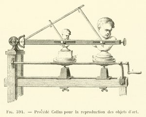 用于复制艺术作品的 Collas 工艺（雕刻） 作者 法语学校