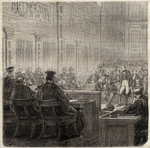 1822年普瓦提埃皇家法院对让-巴蒂斯特-布勒东（Jean-Baptiste）dit Berton（1769-1822）将军的诉讼程序 - 作者 法语学校
