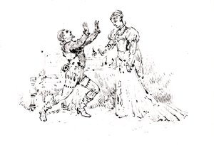 Ruy Blas的制作小册子（1838年），Victor Hugo（1802  -  85），1880年（纸笔墨水） 作者 法语学校