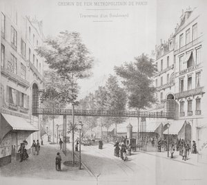 1886年巴黎地上地铁系统项目 作者 法语学校