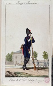 来自理工学院的学生，来自法国军队c.1805 作者 法语学校