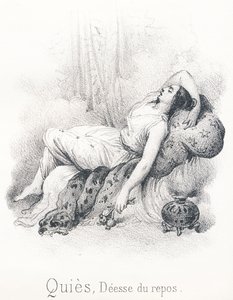 Q Quies：安宁和休息的女神，她有妻子Sleep，Erebe and Night的儿子 作者 法语学校