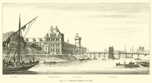 1650年的Quai des Tuileries 作者 法语学校