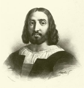 Raffaello Sanzio da Urbino, known as Raphael, portrait (engraving) 作者 法语学校