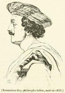 Rammohun-Roy, philosophe indien, mort en 1833 (engraving) 作者 法语学校