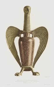 Red porphyry vase mounted by the goldsmiths of Abbot Suger, French 作者 法语学校