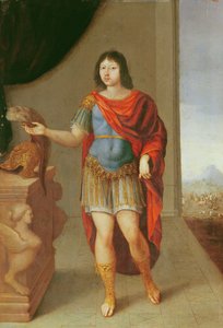RenéofFroullay，Tessé伯爵打扮成罗马战士 作者 法语学校