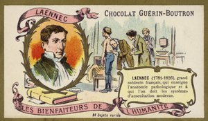 Rene Laennec, French doctor and inventor of the stethoscope (chromolitho) 作者 法语学校