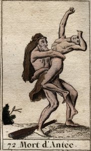 利比亚国王赫拉克勒斯-泰拉桑-安泰的代表作（赫拉克勒斯（Hercules）用熊抱杀死安泰摘自《青年神话》，皮埃尔-布兰查德1803年著。 作者 法语学校