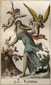 维纳斯的代表，爱、美和生育的女神。摘自皮埃尔-布兰查德1803年的《青年神话》。 作者 法语学校