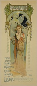 复制宣传歌剧Messaline，Casino de Monte Carlo，1898年的海报
