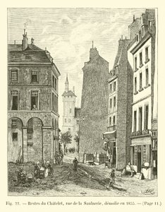 Chatelet遗址，rue de la Saulnerie，于1855年拆毁 作者 法语学校
