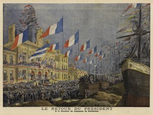 法国总统菲利克斯·福尔1897年访问俄罗斯后回归 作者 法语学校