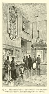 Palais-Cardinal庭院右翼的底层，目前是Galerie des Proues 作者 法语学校