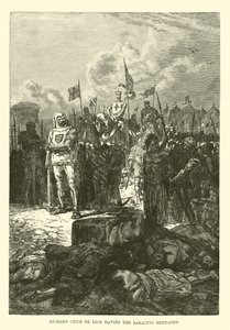 Richard Coeur de Lion将撒拉逊人斩首 作者 法语学校