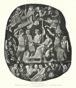 描绘奥古斯都皇帝神化的罗马玛瑙浮雕（雕刻品 作者 法语学校