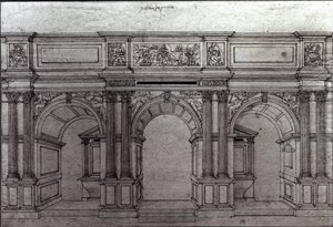 教堂圣日耳曼-AAuxerrois的设计由Pierre Lescot设计（1515-78） 作者 法语学校